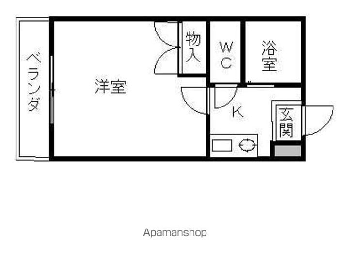 レオパレス北浦103の間取り