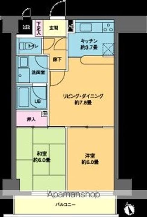 ホワイトプラザ会津の間取り