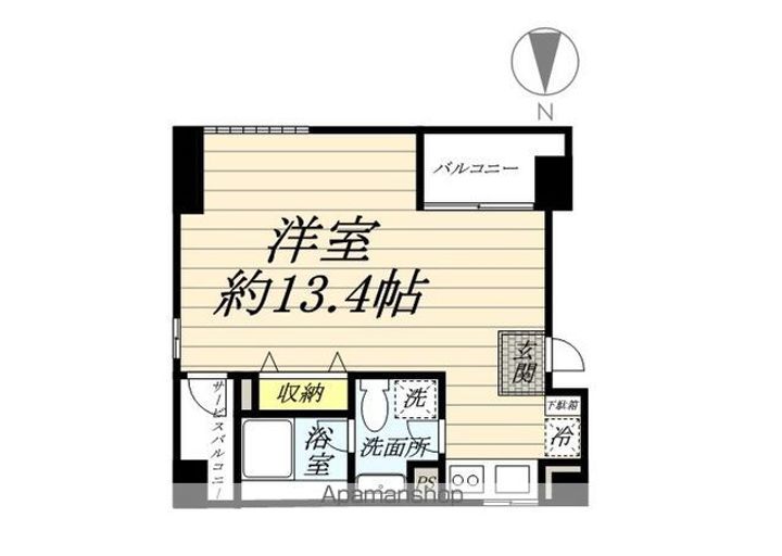 東京都渋谷区恵比寿1丁目の賃貸マンションの間取り