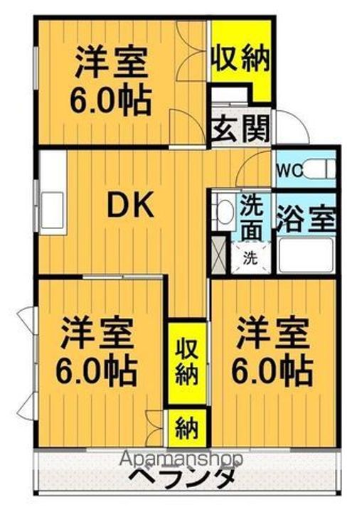 関根ハイツA棟207の間取り