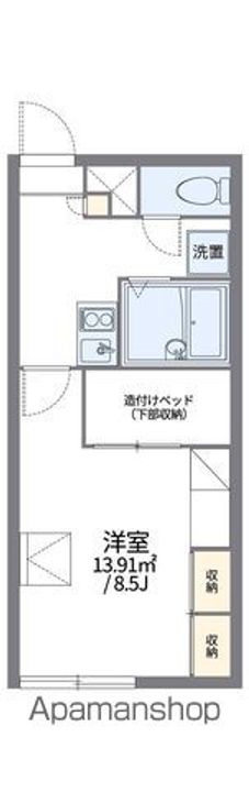 レオパレス木野103の間取り
