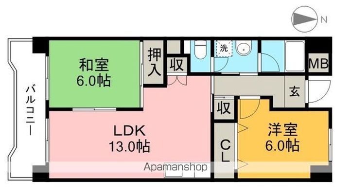 塩田町マンションの間取り