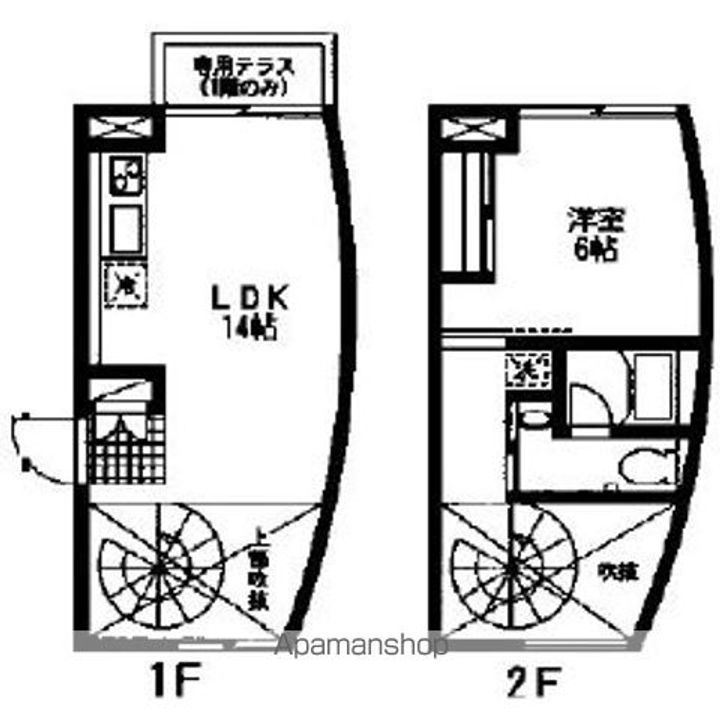 東京都新宿区矢来町の賃貸マンションの間取り