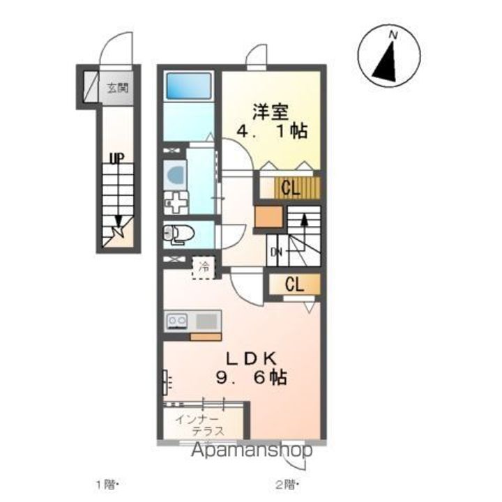 ティエラ・セゾン203の間取り