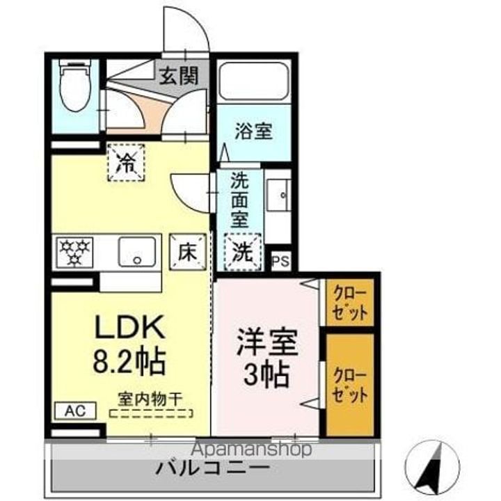 ヴィラクレストVIの間取り