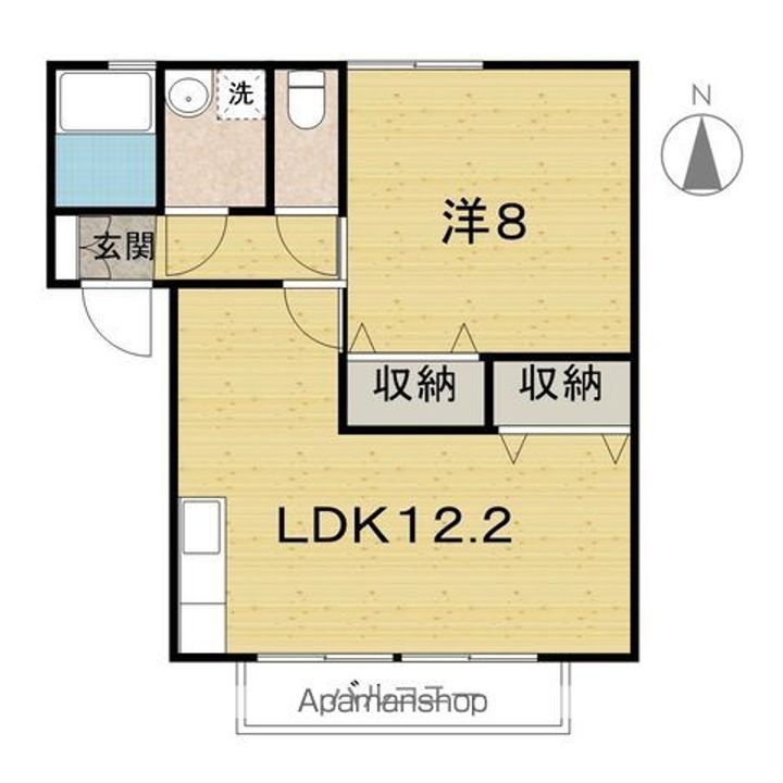 セジュール七番館202の間取り