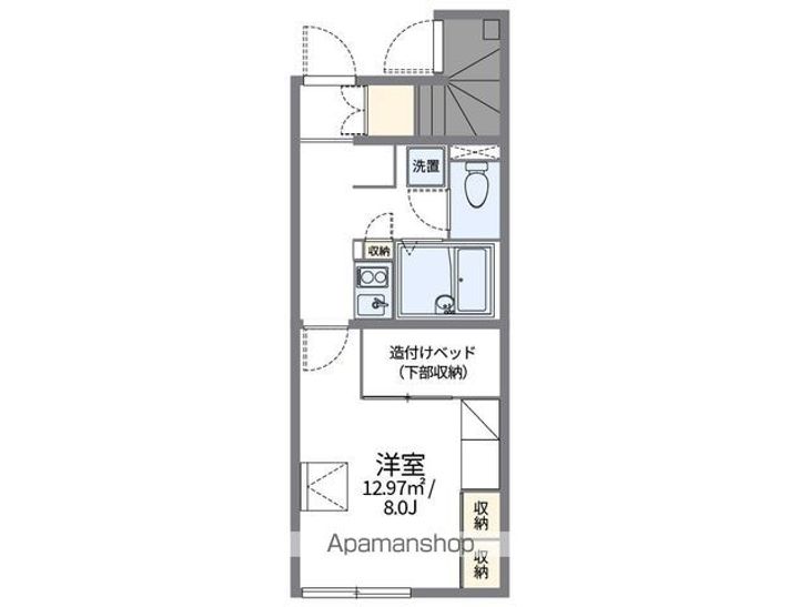 レオパレスアサガオ101の間取り