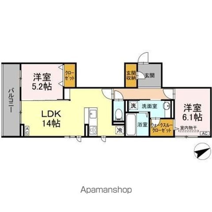 D’S LIEN (ディーズリアン) Cの間取り