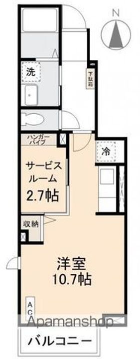 アーバンフラット六条Ⅲ105の間取り