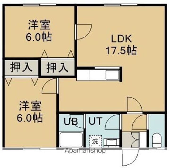 パステルビーチ七重浜103の間取り