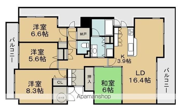 パシフィック西6条アネックスの間取り