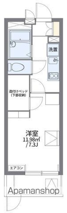 レオパレスパピルス サンヤピの間取り