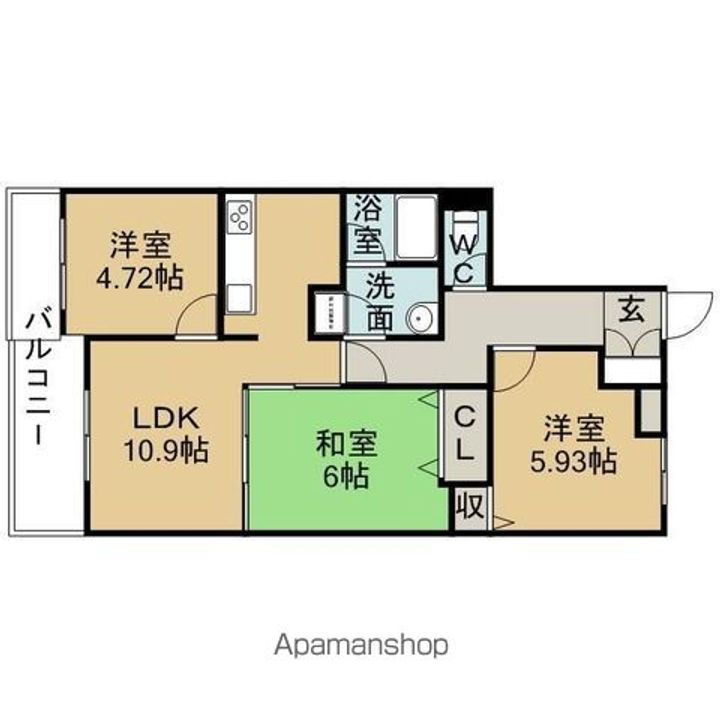 アルファ尾張旭の間取り