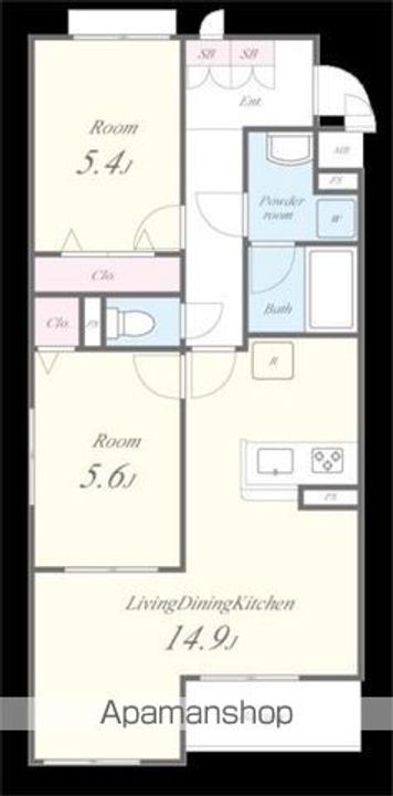 ベル フルールの間取り