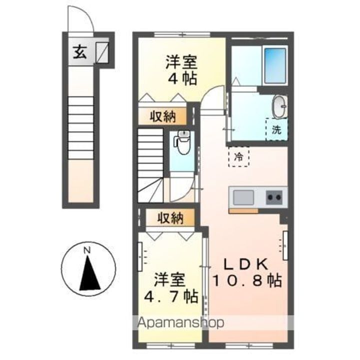 エスト ガーデニアの間取り