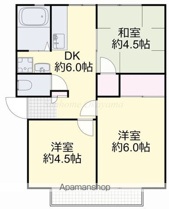 パナコーポA2-1の間取り