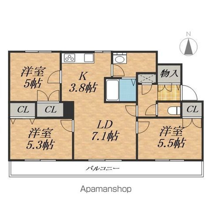オム301の間取り