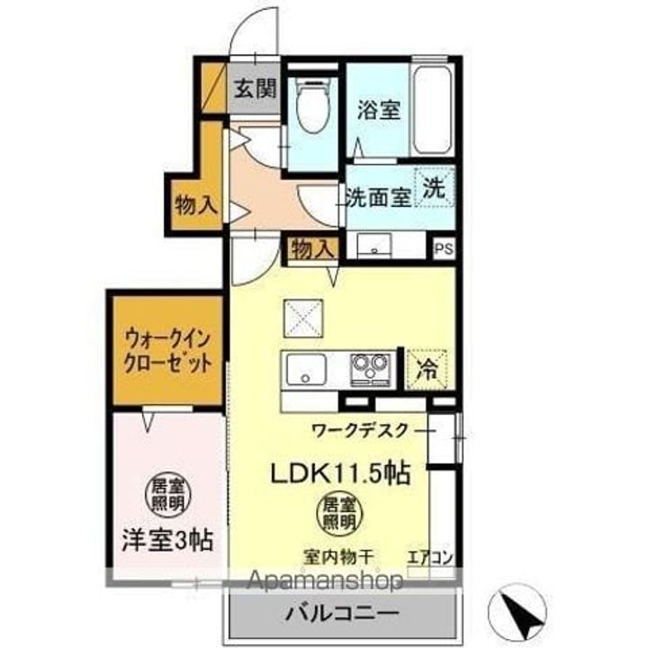 ヴァレンティーナ Gの間取り