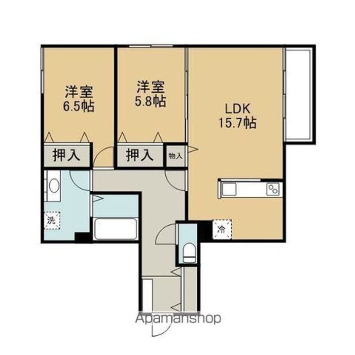 仮)栄町3丁目1−2AP203の間取り