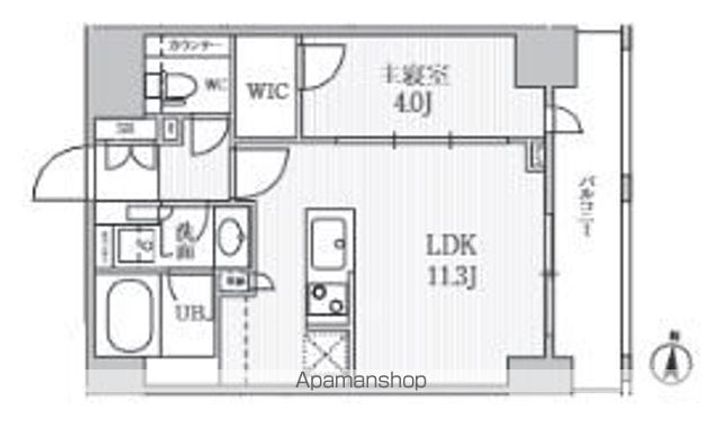 シーズンフラッツ菊川の間取り