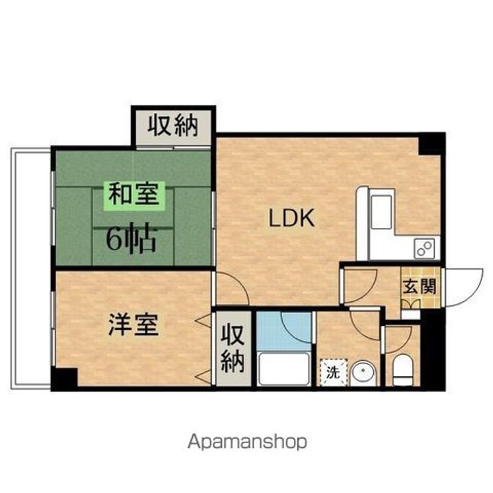 フラワーマンションコヤタⅡの間取り