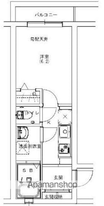 東京都練馬区北町6丁目の賃貸アパートの間取り