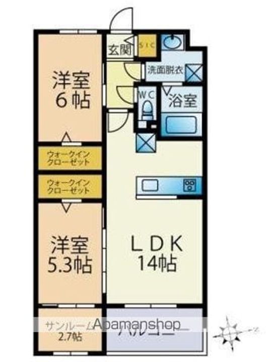 ビーコンヒル石丸の間取り