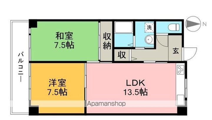パークサイド高須Ⅱの間取り