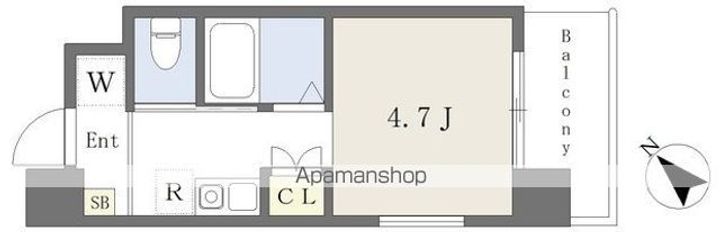 ヴィラージュ博多駅南402の間取り