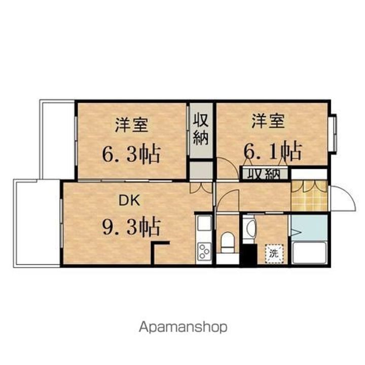 プレンディヒルズ高幡不動 PLENDYHILLS302の間取り