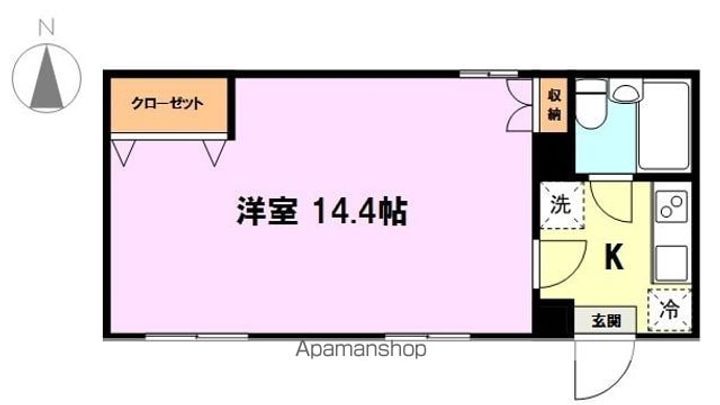 宮城県仙台市青葉区柏木1丁目の賃貸マンションの間取り