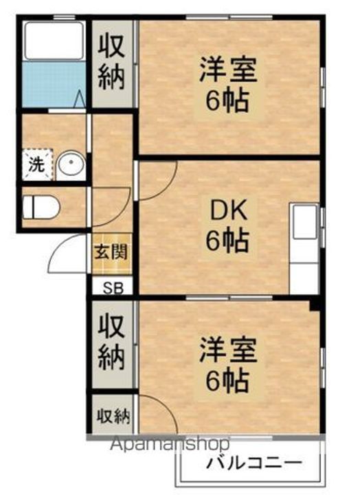 グロリオサBの間取り