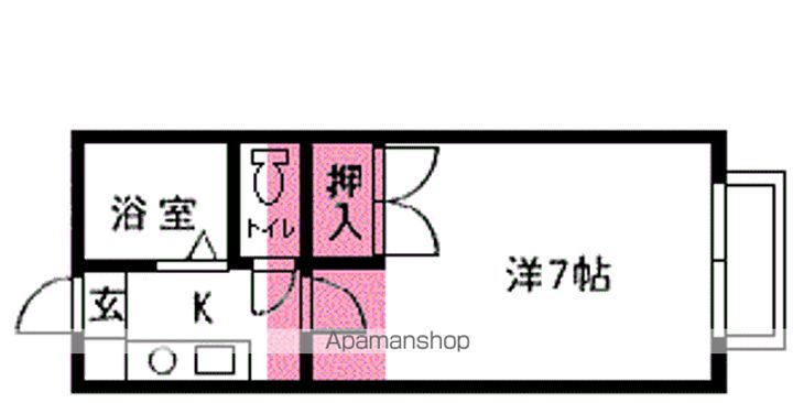 リバサイド青葉105の間取り