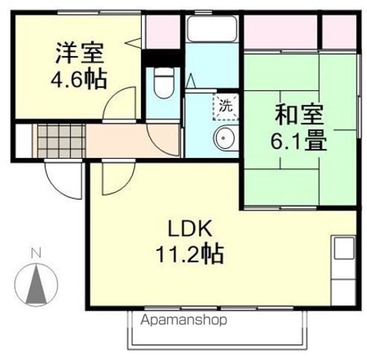 オリーブテラス A棟の間取り
