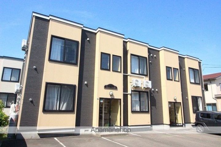 北海道恵庭市黄金中央3丁目の賃貸アパートの外観