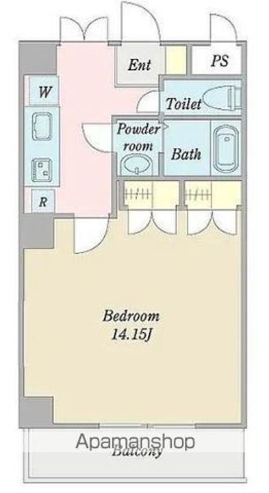 カーザ日暮の間取り