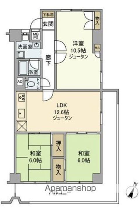 シャルム稲毛718の間取り