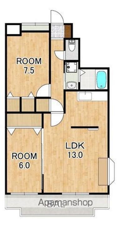 コスミックルーム21の間取り