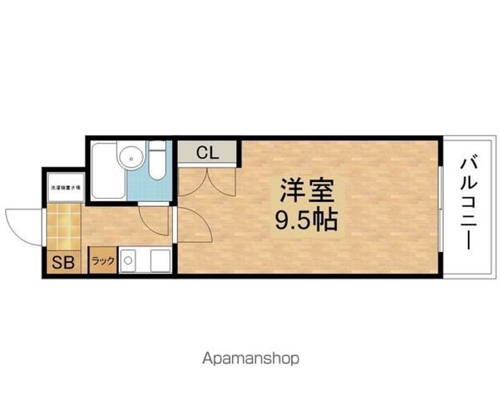 滋賀県草津市木川町の賃貸マンション1203の間取り