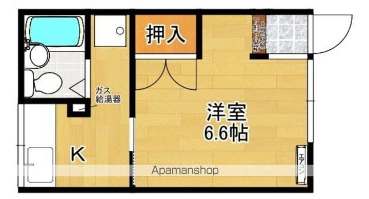 福島県郡山市安積町日出山字大洲河原の賃貸アパートの間取り