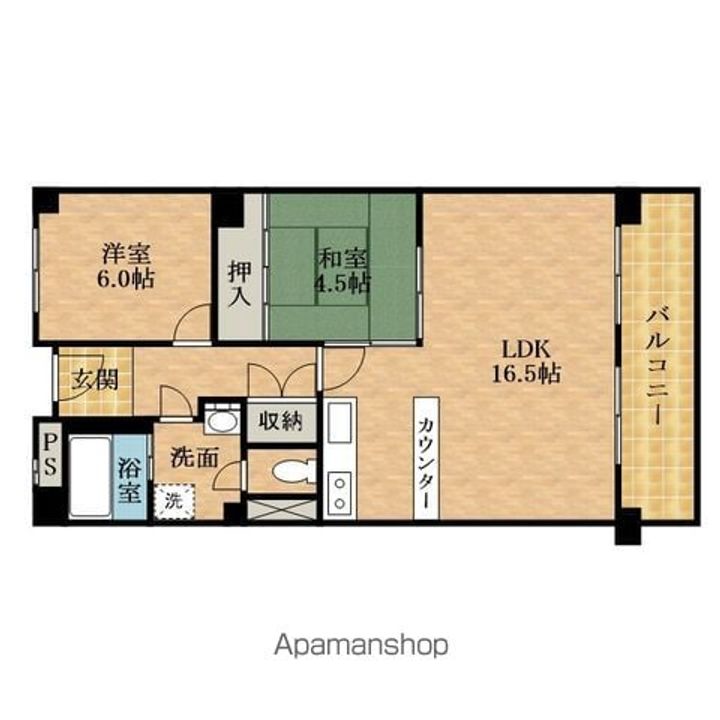 第二寺田マンション503の間取り