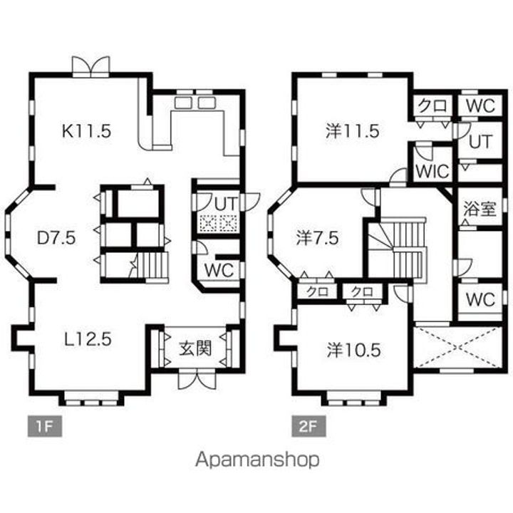 愛知県名古屋市名東区よもぎ台3丁目(一戸建)の賃貸物件の間取り