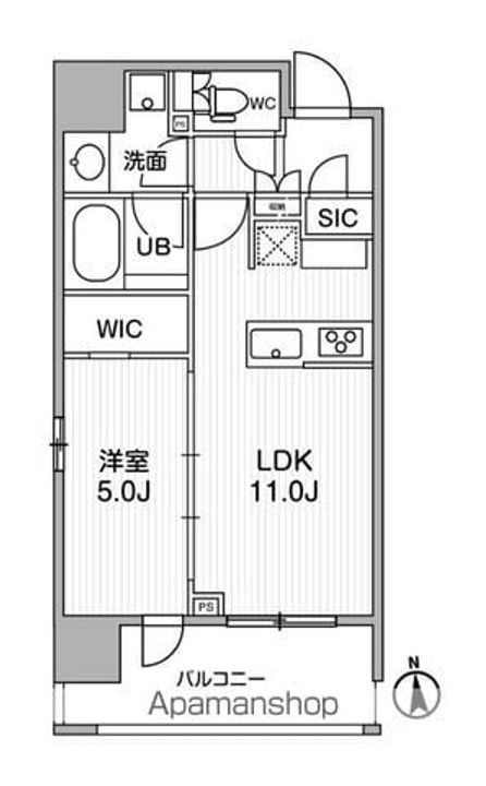 シーズンフラッツ新御徒町イーストの間取り