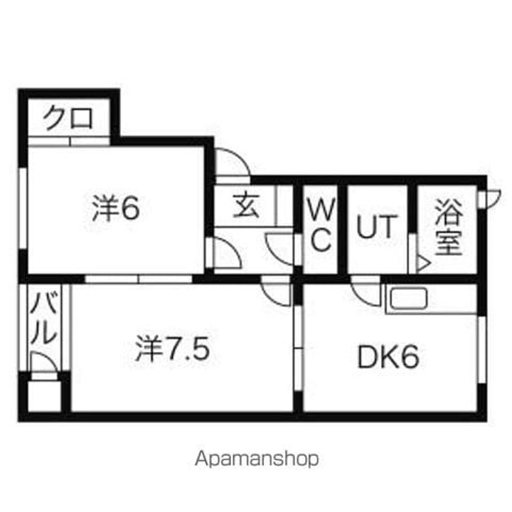 パンセスB棟の間取り