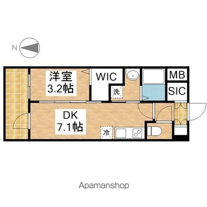 エステムコート名古屋上前津406の間取り