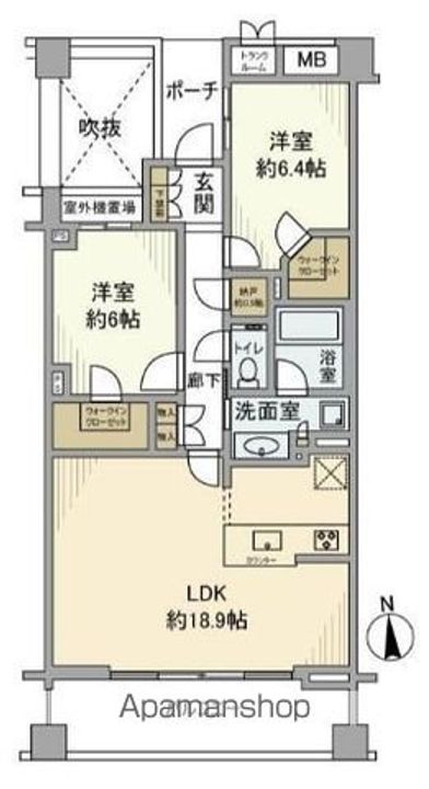 プラウド蘆花公園の間取り