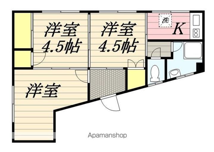 黒岩ビルの間取り
