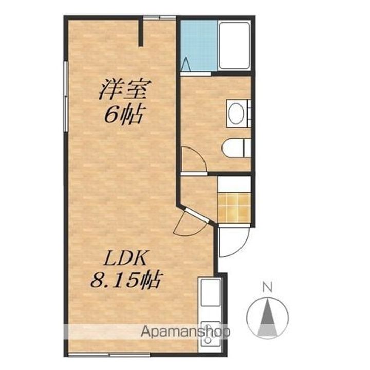 ユトリロ帯広東205の間取り