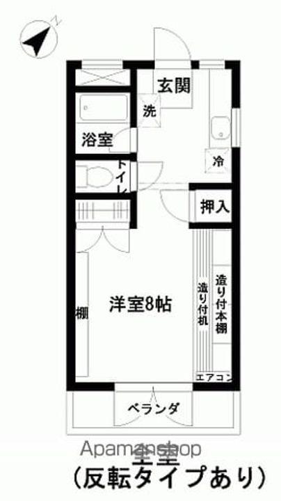 コーポ自由ケ丘ダーツ202の間取り