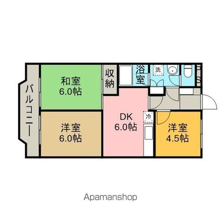セゾンドヴァンベールの間取り